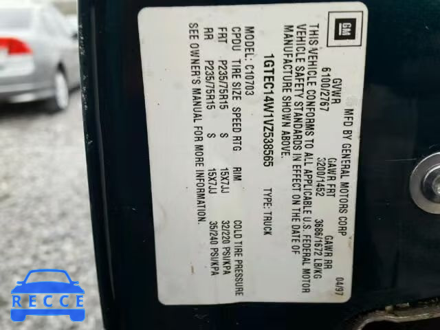 1997 GMC SIERRA C15 1GTEC14W1VZ538565 image 9