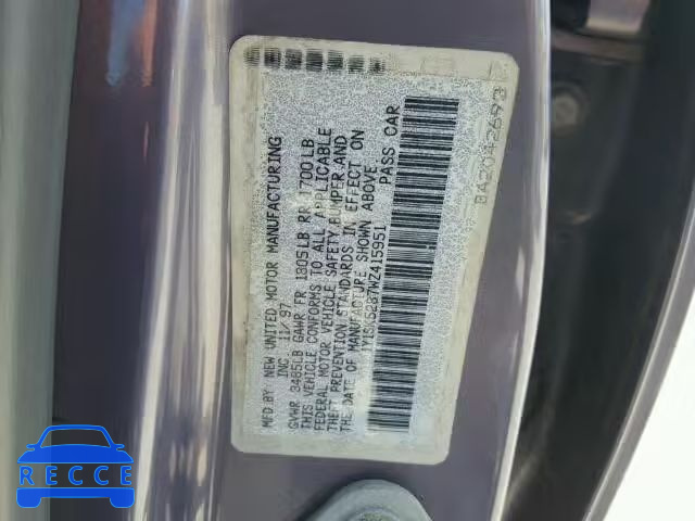 1998 CHEVROLET PRIZM/LSI 1Y1SK5287WZ415951 image 9
