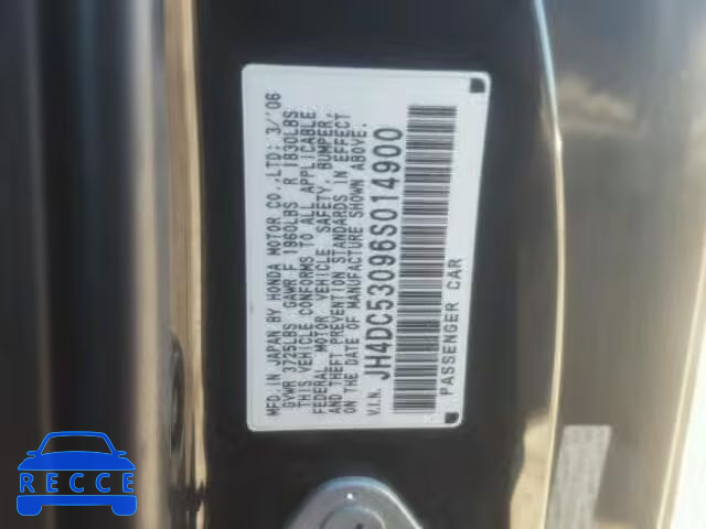 2006 ACURA RSX TYPE-S JH4DC53096S014900 image 9