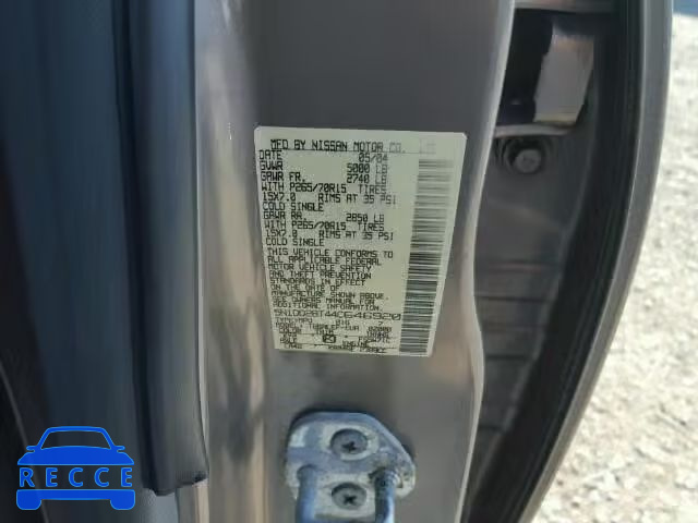 2004 NISSAN XTERRA XE 5N1DD28T44C646920 image 9