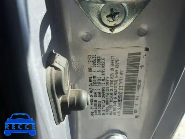 2003 HONDA ELEMENT DX 5J6YH28223L001273 image 9