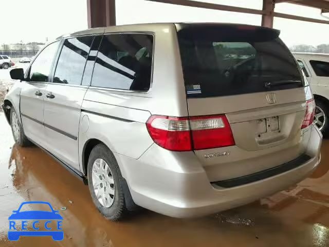 2007 HONDA ODYSSEY LX 5FNRL38207B101735 image 2