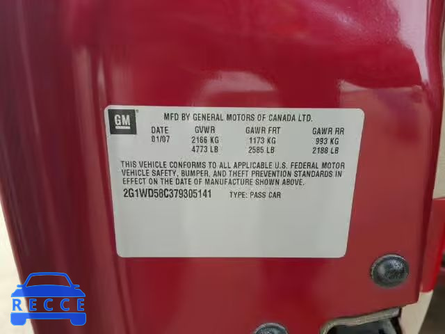 2007 CHEVROLET IMPALA SUP 2G1WD58C379305141 image 9