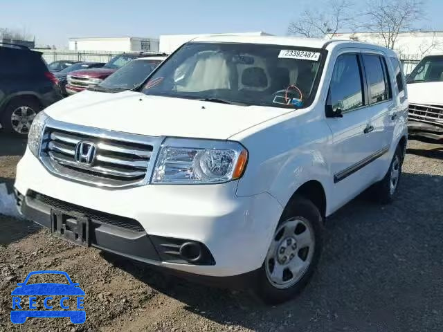 2014 HONDA PILOT LX 5FNYF4H22EB053287 image 1