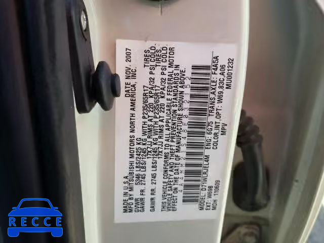 2008 MITSUBISHI ENDEAVOR L 4A4MM21S48E032152 image 9