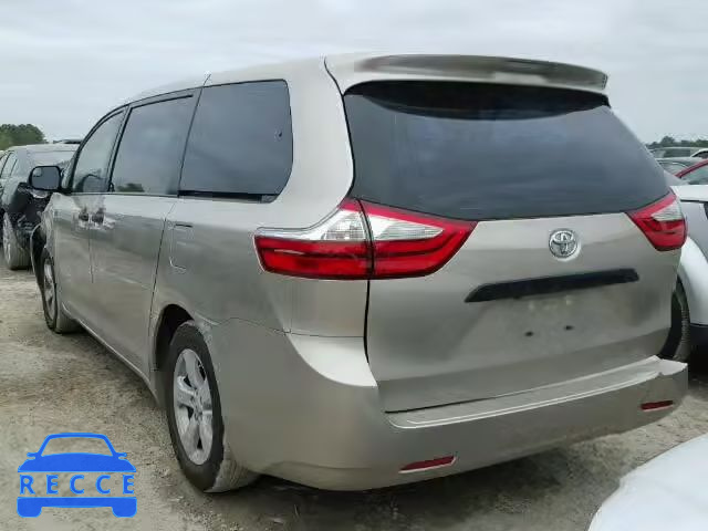 2015 TOYOTA SIENNA 5TDZK3DC3FS603439 зображення 2