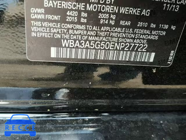 2014 BMW 328I WBA3A5G50ENP27722 Bild 9