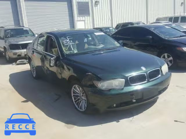 2004 BMW 745I WBAGL63504DP73904 зображення 0