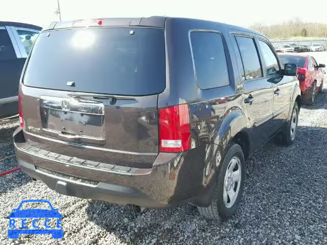 2012 HONDA PILOT LX 5FNYF3H22CB016229 image 3