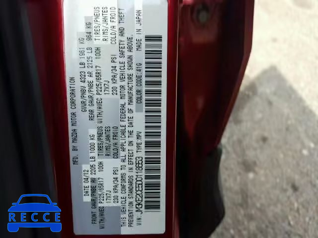 2013 MAZDA CX-5 TOURI JM3KE2CE5D0118653 image 9