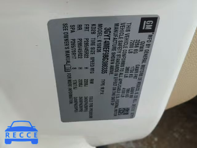 2011 CADILLAC ESCALADE E 3GYT4MEF9BG386335 image 9