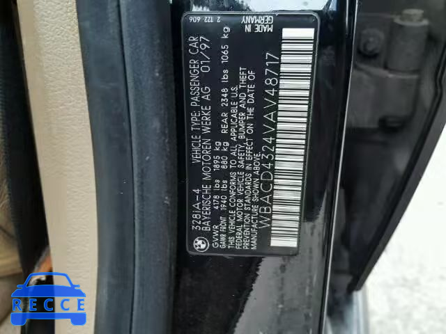 1997 BMW 328I AUTOMATIC WBACD4324VAV48717 image 8