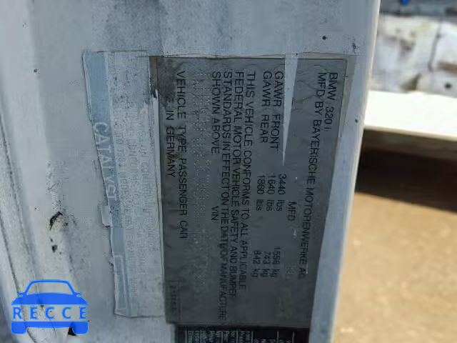 1983 BMW 320I WBAAG3301D9001525 зображення 9