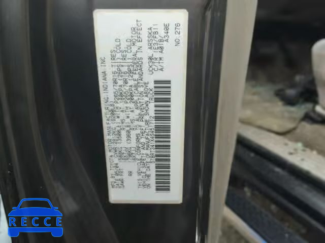 2004 TOYOTA TUNDRA ACC 5TBRT341X4S451712 зображення 9
