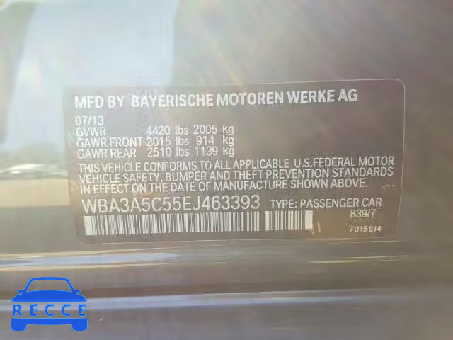 2014 BMW 328I WBA3A5C55EJ463393 Bild 9