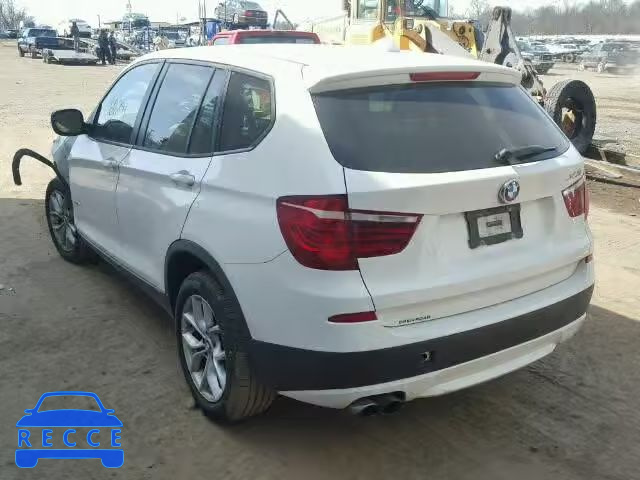 2011 BMW X3 XDRIVE3 5UXWX7C57BL734396 зображення 2