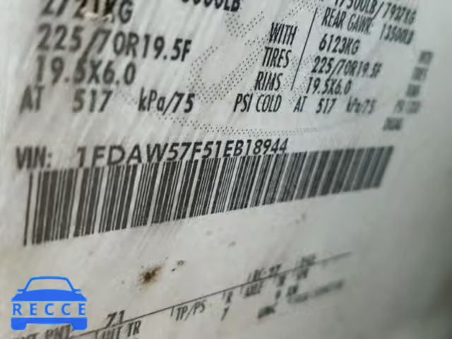 2001 FORD F550 SUPER 1FDAW57F51EB18944 image 9