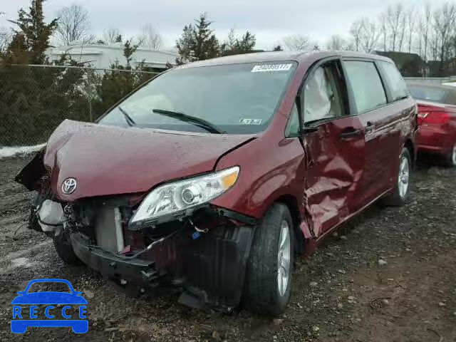 2014 TOYOTA SIENNA 5TDZK3DC9ES466196 image 1
