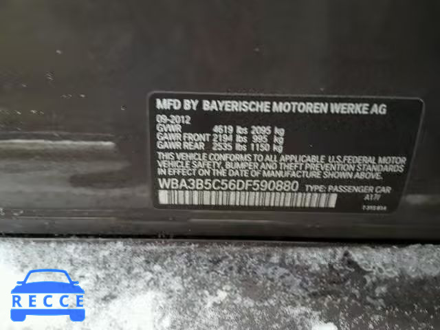 2013 BMW 328XI SULE WBA3B5C56DF590880 image 9