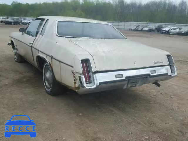 1973 OLDSMOBILE CUTLASS 3J57K3M270624 image 2