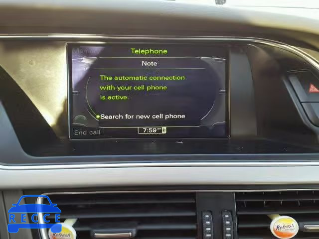 2011 AUDI A5 QUATTRO WAULFAFR5BA015482 image 8