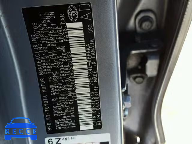 2006 TOYOTA MATRIX XR 2T1LR30EX6C553463 image 9