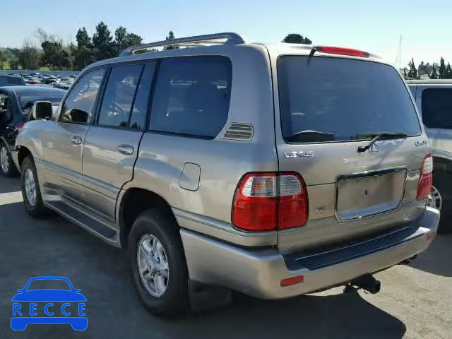 1999 LEXUS LX 470 JT6HT00W7X0043153 image 2