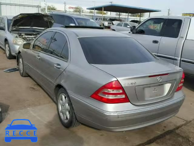 2004 MERCEDES-BENZ C240 WDBRF61J74E017255 зображення 2