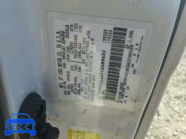 1996 FORD AEROSTAR 1FMCA11U7TZA89630 Bild 9