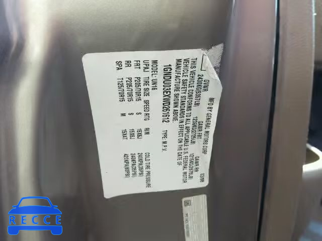 1998 CHEVROLET VENTURE 1GNDU03EXWD261612 image 9