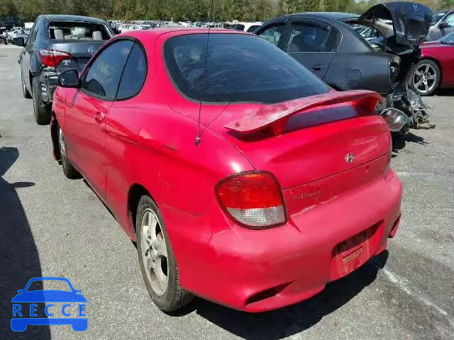 2001 HYUNDAI TIBURON KMHJG25F51U246573 image 2