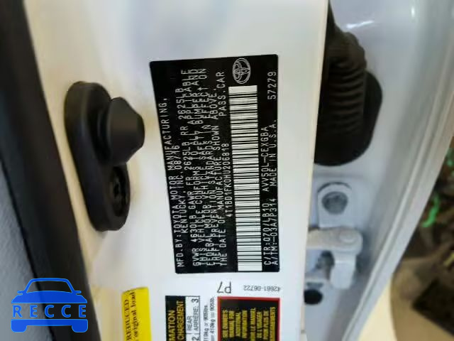 2017 TOYOTA CAMRY HYBR 4T1BD1FK0HU206818 image 9