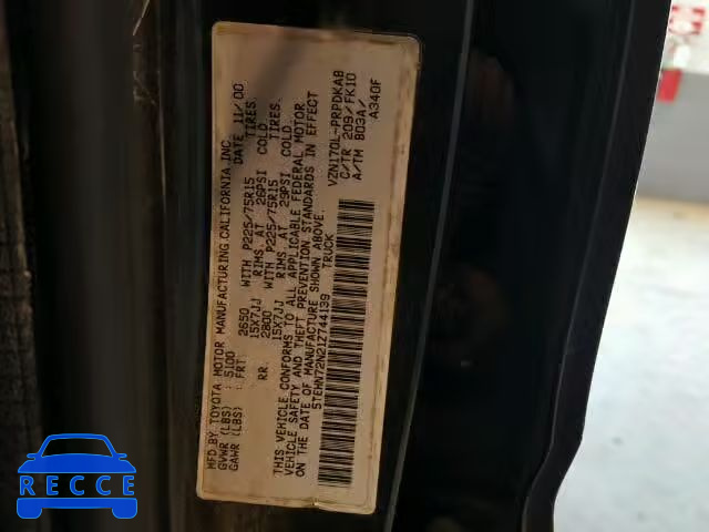 2001 TOYOTA TACOMA DOU 5TEHN72N21Z744139 Bild 9
