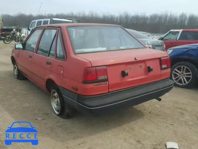 1987 CHEVROLET NOVA 1Y1SK514XHZ133935 image 2