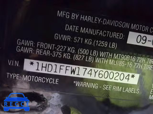 2004 HARLEY-DAVIDSON FLHTCI 1HD1FFW174Y600204 зображення 19