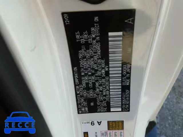 2010 TOYOTA FJ CRUISER JTEBU4BF3AK080160 image 9