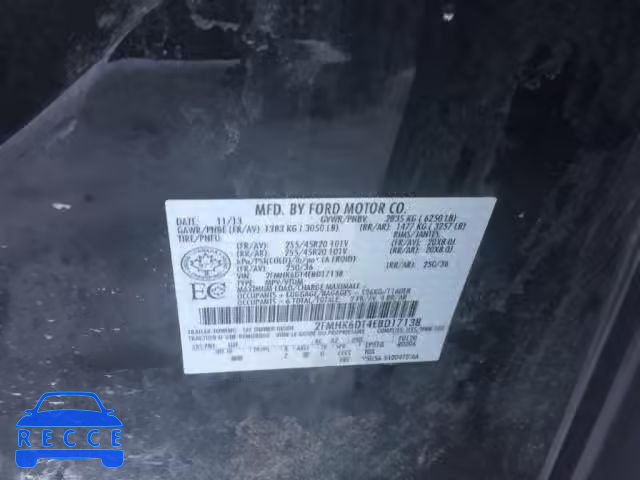 2014 FORD FLEX LIMIT 2FMHK6DT4EBD17138 image 9