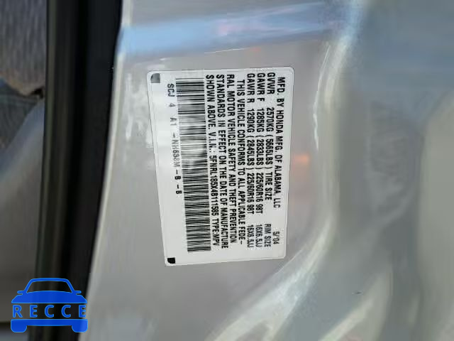 2004 HONDA ODYSSEY LX 5FNRL185X4B111585 Bild 9