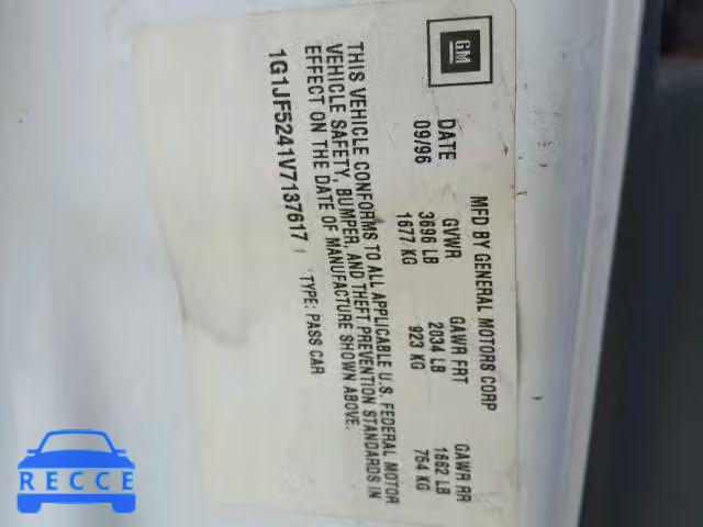 1997 CHEVROLET CAVALIER L 1G1JF5241V7137617 image 9