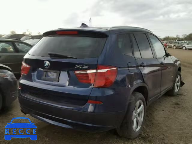 2012 BMW X3 XDRIVE2 5UXWX5C51CL721570 зображення 3