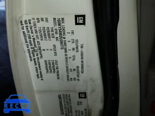 2002 CADILLAC SEVILLE ST 1G6KY54962U284773 image 9