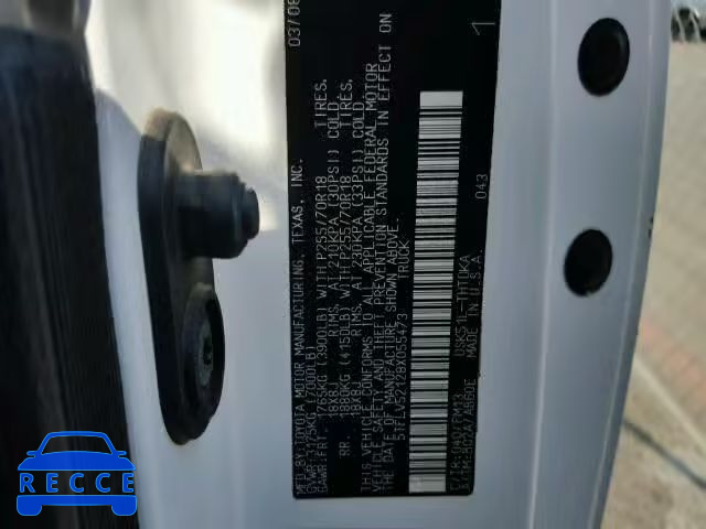 2008 TOYOTA TUNDRA 5TFLV52128X055473 image 9