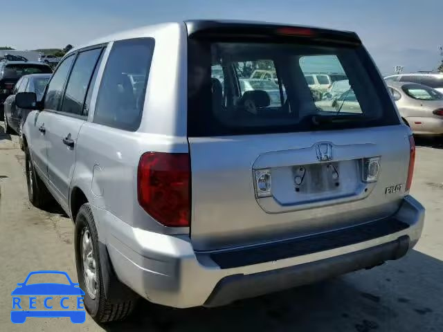 2005 HONDA PILOT LX 2HKYF18125H567986 image 2