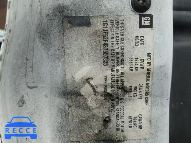 1999 CHEVROLET CAVALIER L 1G1JF52T1X7250638 image 9