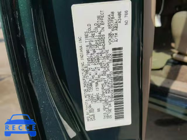 2004 TOYOTA TUNDRA ACC 5TBRN34104S449753 Bild 9