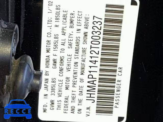 2002 HONDA S2000 JHMAP11412T003237 image 9