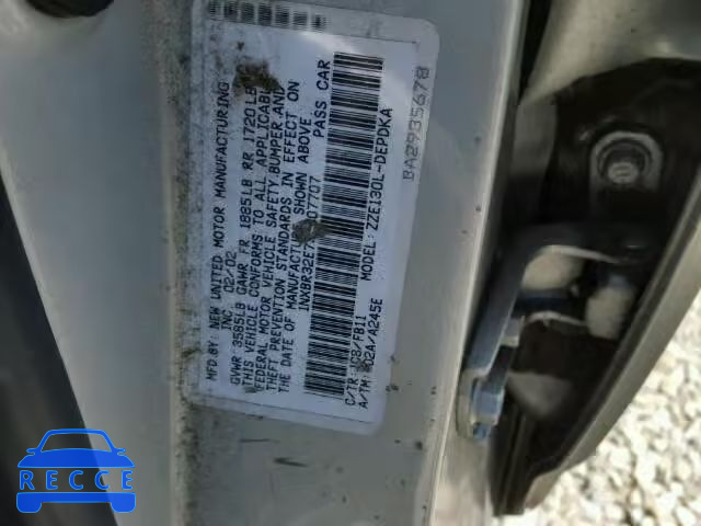 2003 TOYOTA COROLLA 1NXBR32E73Z007707 Bild 9