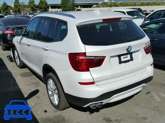 2017 BMW X3 SDRIVE2 5UXWZ7C31H0V88693 зображення 2