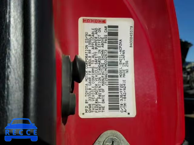 1991 TOYOTA MR2 JT2SW21M0M0002673 image 9