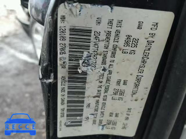 2007 DODGE MAGNUM SE 2D4FV47T47H717237 image 9